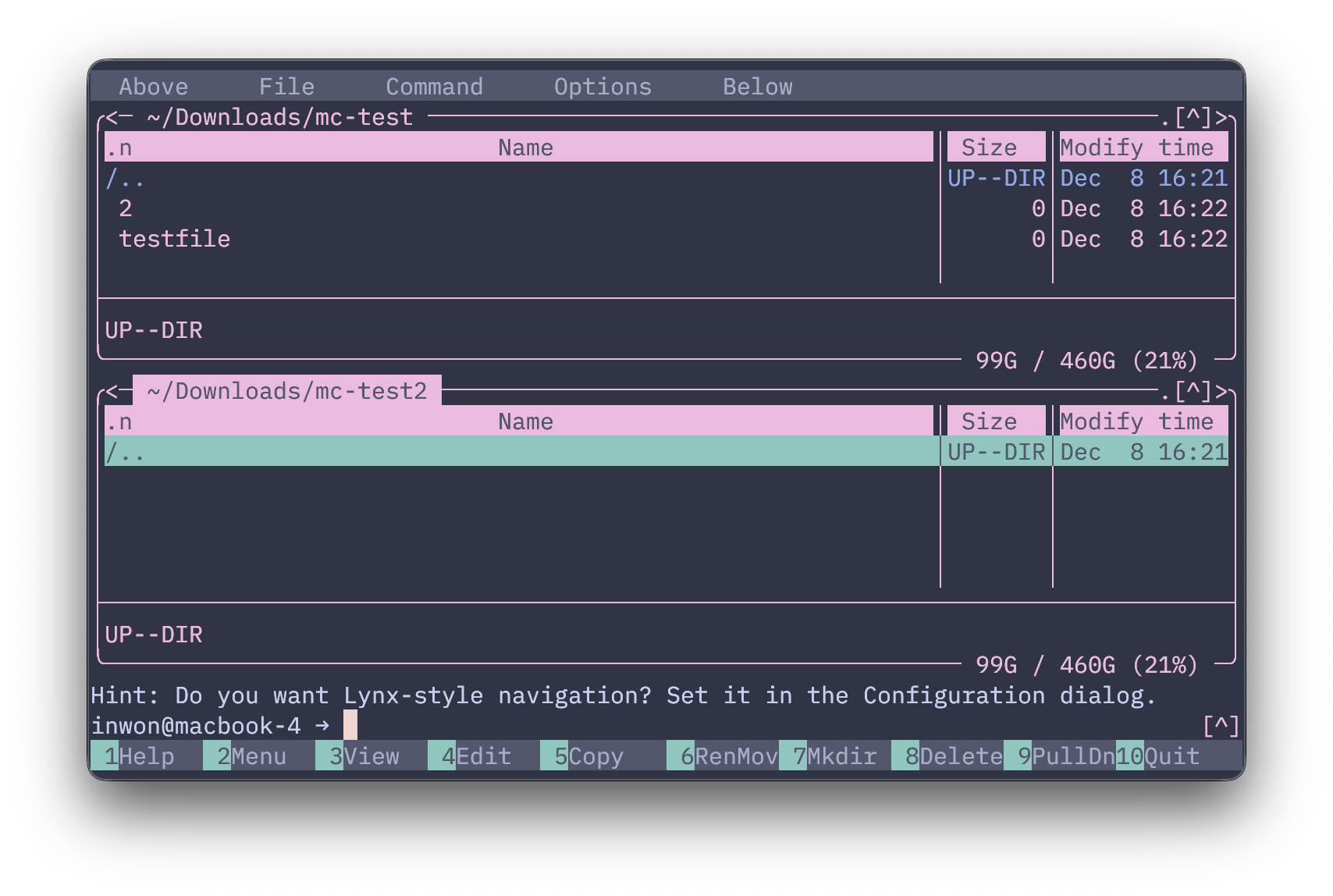 Sample screenshot